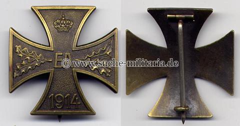 Braunschweig - Ernst August Kriegsverdienstkreuz 1. Klasse 1914