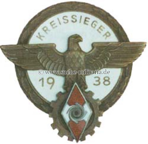 Hitlerjugend / Reichsberufswettkampf Kreissieger 1938