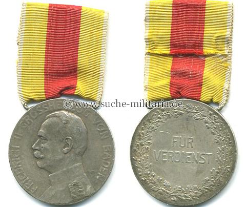 Baden - Silberne Verdienstmedaille. Friedrich II
