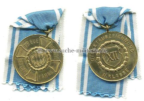 Bayern - Militär Dienstauszeichnung für 12 Jahre. II. Klasse für XII Jahre Medaille