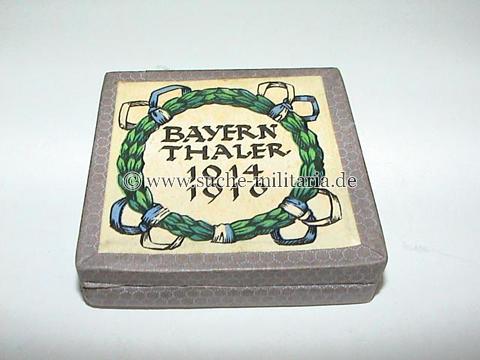 Bayern - Silberner Bayernthaler 1914/16 im original Etui