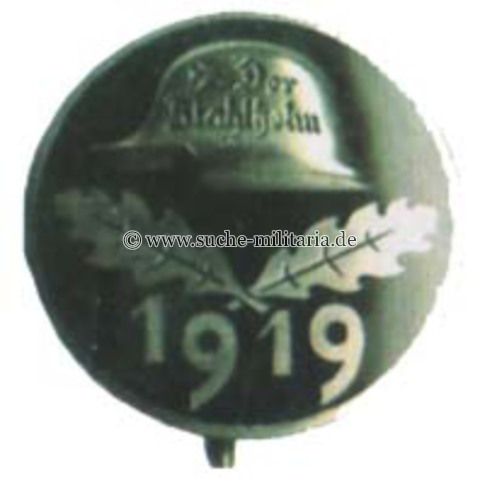 Stahlhelm / Bund der Frontsoldaten - Eintrittsabzeichen 1919