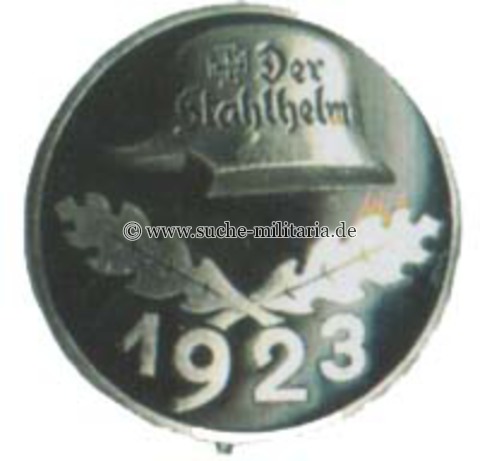 Stahlhelm / Bund der Frontsoldaten - Eintrittsabzeichen 1923