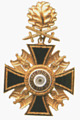 Deutscher Orden 2. Klasse, 2.Stufe - Goldenes Kreuz mit Eichenlaub und Schwertern