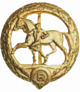 Reiterei / Deutsches Pferdeflegerabzeichen 1. Klasse in Gold