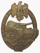 Panzerkampfabzeichen in Bronze mit der Einsatzzahl 50