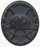 Verwundetenabzeichen 2. Form in Schwarz